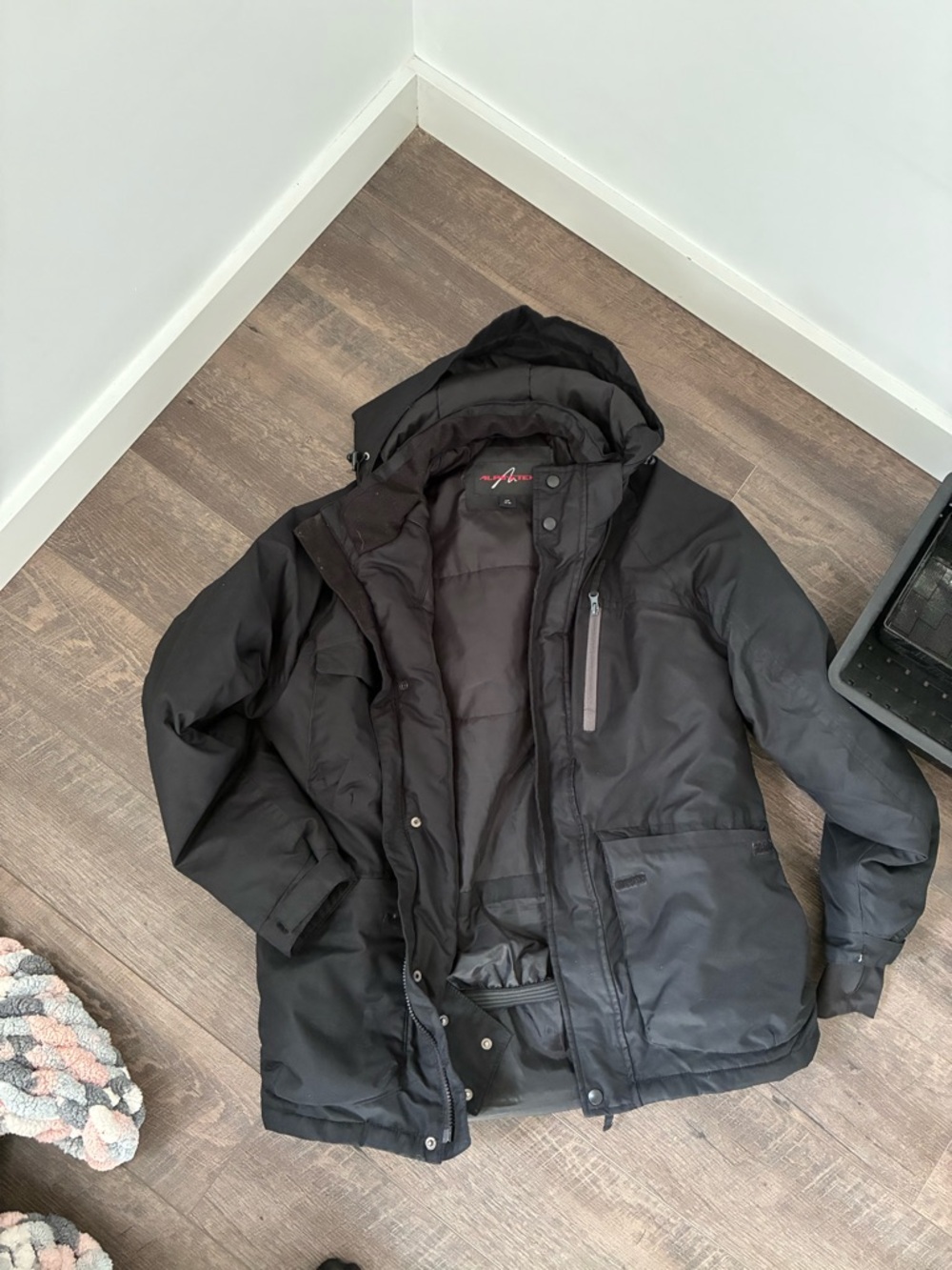 Men's Black Lightweight Hooded Shirt Jacket
